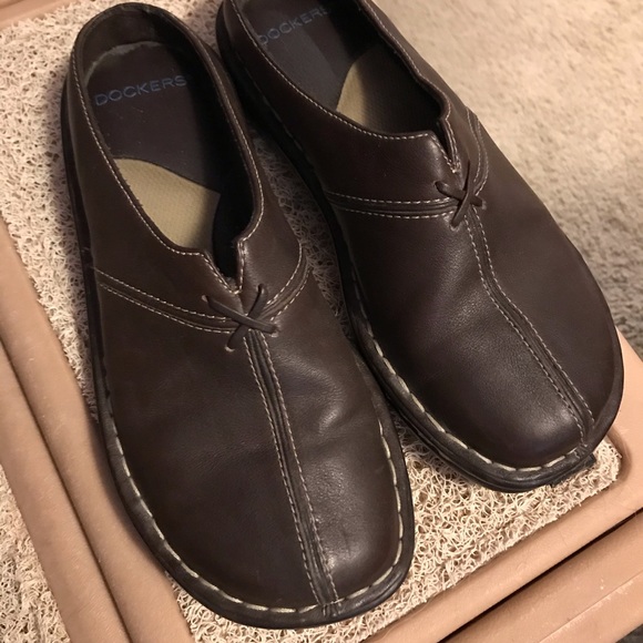 Dockers Shoes Dockers Daffodil Mule Clogs Brown Slip On